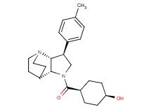 cis-4-{[(2R*,3S*,6R*)-3-(4-methylphenyl)-1,5-diazatricyclo[5.2.2.0~2,6~]undec-5-yl]carbonyl}cyclohexanol