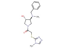 (3S*,4S*)-4-[benzyl(methyl)amino]-1-{[(4-methyl-4H-1,2,4-triazol-3-yl)thio]acetyl}-3-pyrrolidinol