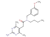 2-(2-amino-4,6-dimethylpyrimidin-5-yl)-N-butyl-N-(3-methoxybenzyl)acetamide