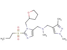 1-(1,3-dimethyl-1H-pyrazol-4-yl)-N-methyl-N-{[2-(propylsulfonyl)-1-(tetrahydro-2-furanylmethyl)-1H-imidazol-5-yl]methyl}methanamine