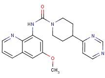 N-(6-methoxyquinolin-8-yl)-4-pyrimidin-4-ylpiperidine-1-carboxamide