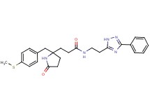 3-{2-[4-(methylthio)benzyl]-5-oxo-2-pyrrolidinyl}-N-[2-(3-phenyl-1H-1,2,4-triazol-5-yl)ethyl]propanamide