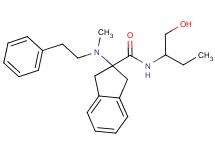 N-[1-(hydroxymethyl)propyl]-2-[methyl(2-phenylethyl)amino]-2-indanecarboxamide