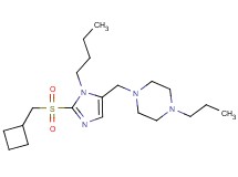 1-({1-butyl-2-[(cyclobutylmethyl)sulfonyl]-1H-imidazol-5-yl}methyl)-4-propylpiperazine