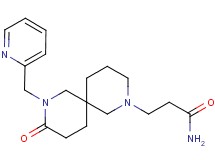 3-[9-oxo-8-(2-pyridinylmethyl)-2,8-diazaspiro[5.5]undec-2-yl]propanamide