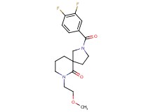 2-(3,4-difluorobenzoyl)-7-(2-methoxyethyl)-2,7-diazaspiro[4.5]decan-6-one