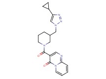 3-({3-[(4-cyclopropyl-1H-1,2,3-triazol-1-yl)methyl]piperidin-1-yl}carbonyl)-4H-pyrido[1,2-a]pyrimidin-4-one