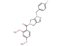 5-(2,4-dimethoxybenzoyl)-1-(4-fluorobenzyl)-1,4,5,6-tetrahydropyrrolo[3,4-c]pyrazole