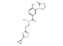 N-[2-(5-cyclopropyl-1,2,4-oxadiazol-3-yl)ethyl]-N,4-dimethyl-3-(2-oxo-1-imidazolidinyl)benzamide