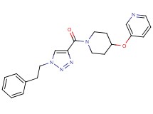 3-[(1-{[1-(2-phenylethyl)-1H-1,2,3-triazol-4-yl]carbonyl}-4-piperidinyl)oxy]pyridine