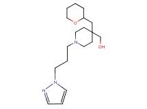 [1-[3-(1H-pyrazol-1-yl)propyl]-4-(tetrahydro-2H-pyran-2-ylmethyl)-4-piperidinyl]methanol