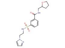 3-({[2-(1H-pyrazol-1-yl)ethyl]amino}sulfonyl)-N-(tetrahydrofuran-2-ylmethyl)benzamide