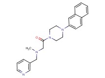N-methyl-2-[4-(2-naphthyl)-1-piperazinyl]-2-oxo-N-(3-pyridinylmethyl)ethanamine