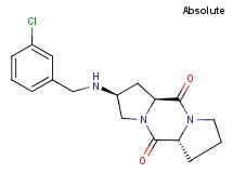 (2S,5aR,10aS)-2-[(3-chlorobenzyl)amino]octahydro-5H,10H-dipyrrolo[1,2-a:1',2'-d]pyrazine-5,10-dione