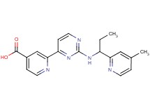 2-(2-{[1-(4-methylpyridin-2-yl)propyl]amino}pyrimidin-4-yl)isonicotinic acid