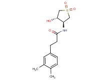 3-(3,4-dimethylphenyl)-N-[(3S*,4S*)-4-hydroxy-1,1-dioxidotetrahydro-3-thienyl]propanamide