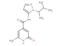 N-[1-(1,2-dimethylpropyl)-1H-pyrazol-5-yl]-6-methyl-2-oxo-1,2-dihydropyridine-4-carboxamide