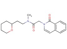 N-methyl-2-(1-oxoisoquinolin-2(1H)-yl)-N-[2-(tetrahydro-2H-pyran-2-yl)ethyl]acetamide
