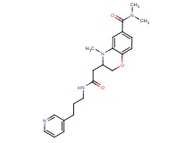 N,N,4-trimethyl-3-{2-oxo-2-[(3-pyridin-3-ylpropyl)amino]ethyl}-3,4-dihydro-2H-1,4-benzoxazine-6-carboxamide