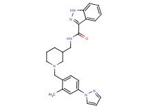 N-({1-[2-methyl-4-(1H-pyrazol-1-yl)benzyl]-3-piperidinyl}methyl)-1H-indazole-3-carboxamide