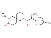 2-cyclopropyl-8-[(6-methylpyrazolo[1,5-a]pyrimidin-3-yl)carbonyl]-2,8-diazaspiro[5.5]undecan-3-one