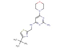 N~4~-[(4-tert-butyl-1,3-thiazol-2-yl)methyl]-6-morpholin-4-ylpyrimidine-2,4-diamine