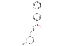 N-[2-(4-methylmorpholin-2-yl)ethyl]-2-pyridin-2-ylpyrimidine-5-carboxamide