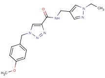 N-[(1-ethyl-1H-pyrazol-4-yl)methyl]-1-(4-methoxybenzyl)-1H-1,2,3-triazole-4-carboxamide