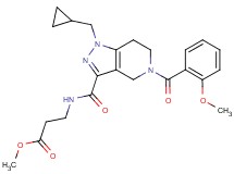 methyl N-{[1-(cyclopropylmethyl)-5-(2-methoxybenzoyl)-4,5,6,7-tetrahydro-1H-pyrazolo[4,3-c]pyridin-3-yl]carbonyl}-beta-alaninate