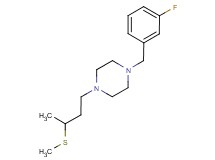 1-(3-fluorobenzyl)-4-[3-(methylthio)butyl]piperazine