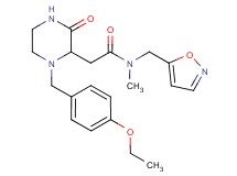 2-[1-(4-ethoxybenzyl)-3-oxo-2-piperazinyl]-N-(5-isoxazolylmethyl)-N-methylacetamide