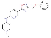 N-(1-methyl-4-piperidinyl)-5-[3-(phenoxymethyl)-1,2,4-oxadiazol-5-yl]-2-pyridinamine