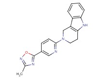 2-[5-(3-methyl-1,2,4-oxadiazol-5-yl)-2-pyridinyl]-2,3,4,5-tetrahydro-1H-pyrido[4,3-b]indole
