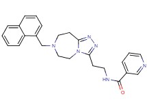 N-{2-[7-(1-naphthylmethyl)-6,7,8,9-tetrahydro-5H-[1,2,4]triazolo[4,3-d][1,4]diazepin-3-yl]ethyl}nicotinamide