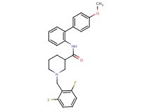 1-(2,6-difluorobenzyl)-N-(4'-methoxy-2-biphenylyl)-3-piperidinecarboxamide