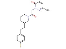 2-(2-{3-[2-(4-fluorophenyl)ethyl]-1-piperidinyl}-2-oxoethyl)-6-methyl-3(2H)-pyridazinone