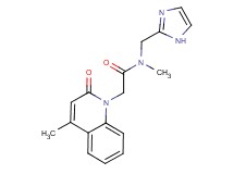 N-(1H-imidazol-2-ylmethyl)-N-methyl-2-(4-methyl-2-oxoquinolin-1(2H)-yl)acetamide