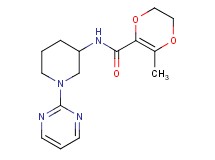 3-methyl-N-[1-(2-pyrimidinyl)-3-piperidinyl]-5,6-dihydro-1,4-dioxine-2-carboxamide