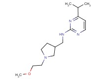 4-isopropyl-N-{[1-(2-methoxyethyl)pyrrolidin-3-yl]methyl}pyrimidin-2-amine