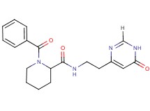 1-benzoyl-N-[2-(6-oxo-1,6-dihydropyrimidin-4-yl)ethyl]piperidine-2-carboxamide