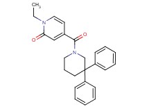 4-[(3,3-diphenylpiperidin-1-yl)carbonyl]-1-ethylpyridin-2(1H)-one