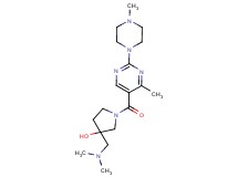 3-[(dimethylamino)methyl]-1-{[4-methyl-2-(4-methylpiperazin-1-yl)pyrimidin-5-yl]carbonyl}pyrrolidin-3-ol