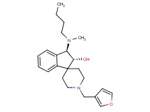 rel-(2R,3R)-3-[butyl(methyl)amino]-1'-(3-furylmethyl)-2,3-dihydrospiro[indene-1,4'-piperidin]-2-ol bis(trifluoroacetate) (salt)