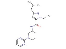 1-ethyl-3-isobutyl-N-[1-(2-pyrimidinyl)-3-piperidinyl]-1H-pyrazole-5-carboxamide