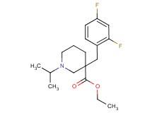 ethyl 3-(2,4-difluorobenzyl)-1-isopropyl-3-piperidinecarboxylate