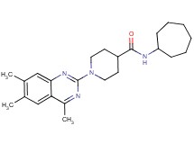 N-cycloheptyl-1-(4,6,7-trimethyl-2-quinazolinyl)-4-piperidinecarboxamide
