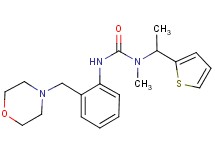 N-methyl-N'-[2-(morpholin-4-ylmethyl)phenyl]-N-[1-(2-thienyl)ethyl]urea