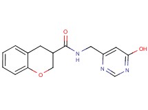N-[(6-hydroxypyrimidin-4-yl)methyl]chromane-3-carboxamide