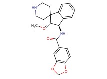 N-[rel-(2R,3R)-2-methoxy-2,3-dihydrospiro[indene-1,4'-piperidin]-3-yl]-1,3-benzodioxole-5-carboxamide hydrochloride