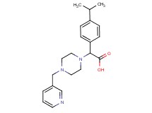 (4-isopropylphenyl)[4-(pyridin-3-ylmethyl)piperazin-1-yl]acetic acid